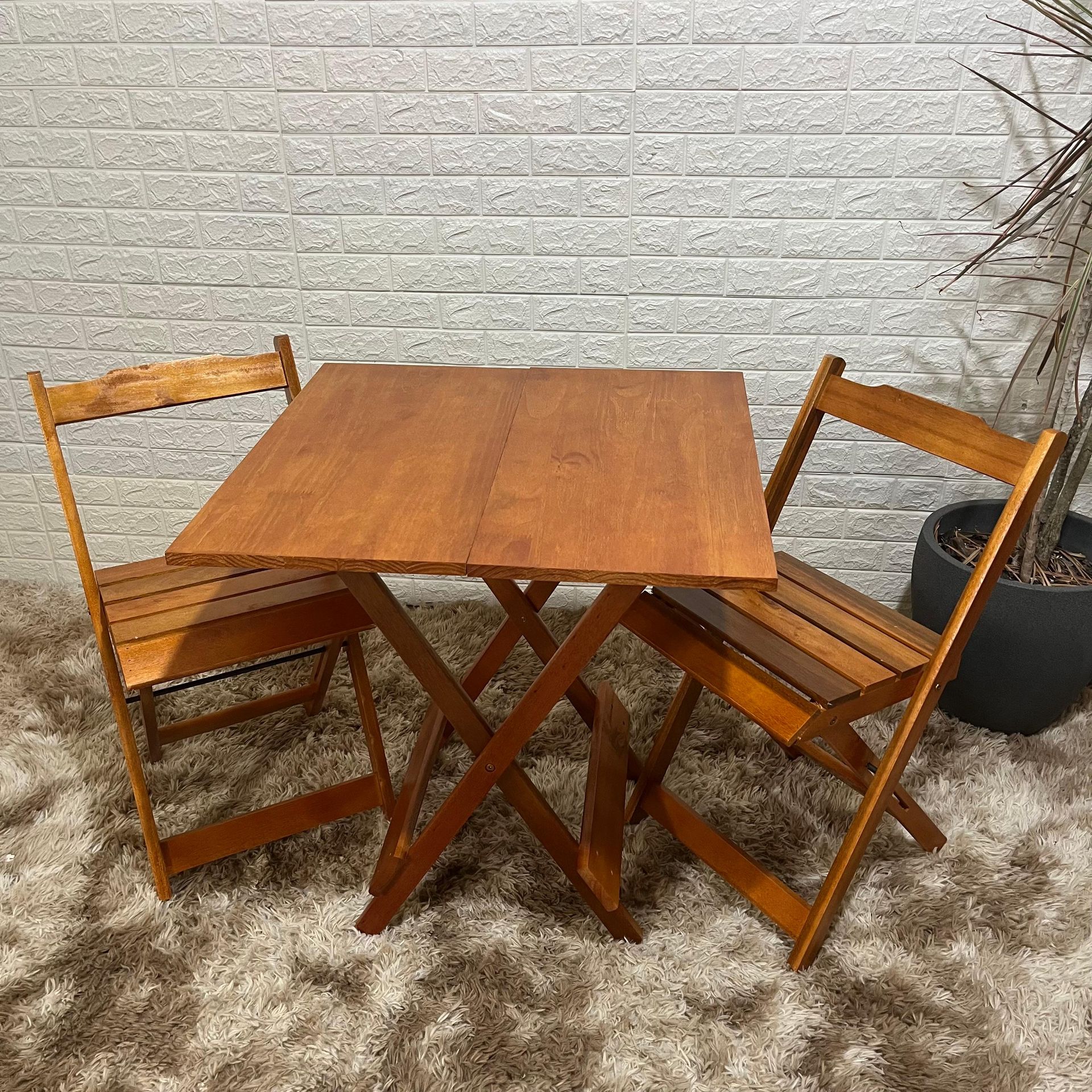 03 mesa bistro fixa de madeira